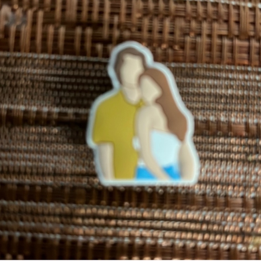 John and Sarah crocs charm